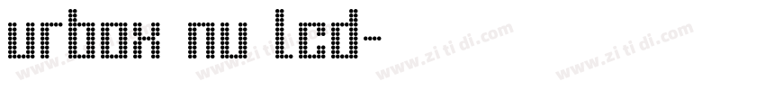 urbox nu lcd字体转换